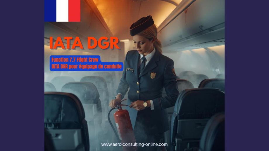 AERO CONSULTING - Formation IATA DGR Function 7.7 Flight Crew - IATA DGR pour équipage de conduite