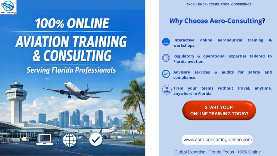 Aero Consulting Aviation Training & Consultingg - Serving  Florida Professionals - Aeronautical training and workshops - Online aviation trainings